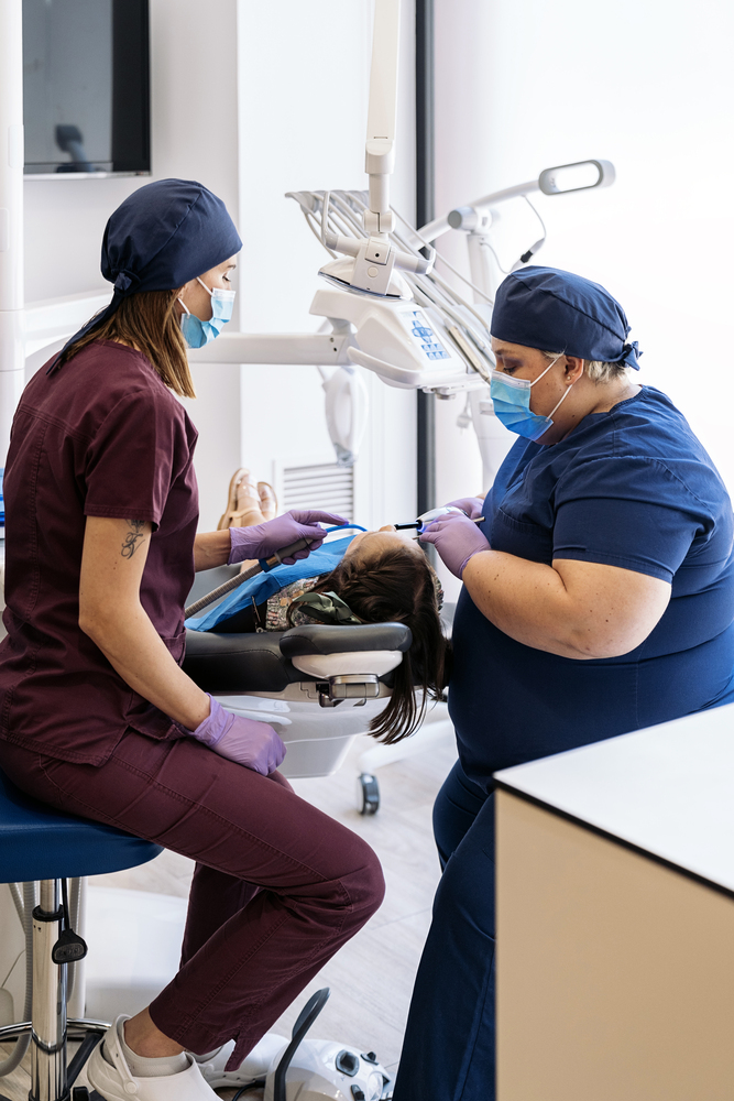 Dental Clinic Workers With Patient
